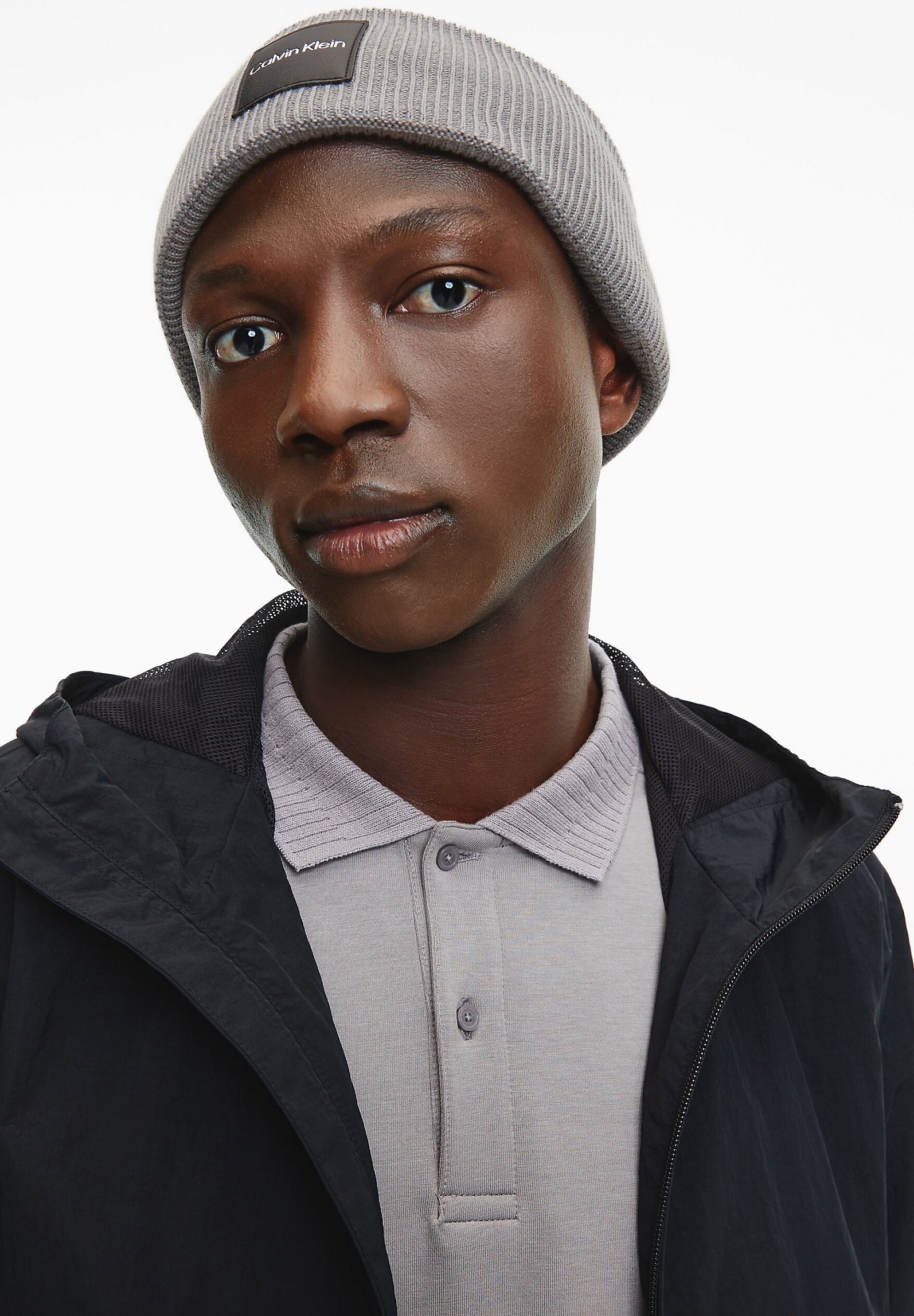 calvin klein beanie grey