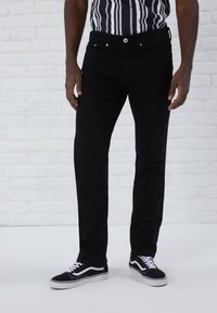 Pier One - Straight leg jeans - black denim Thumbnail Image 1