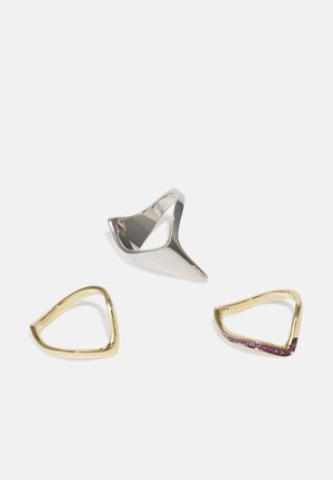 3 PACK - Ring - yellow gold-colored/white gold-colored