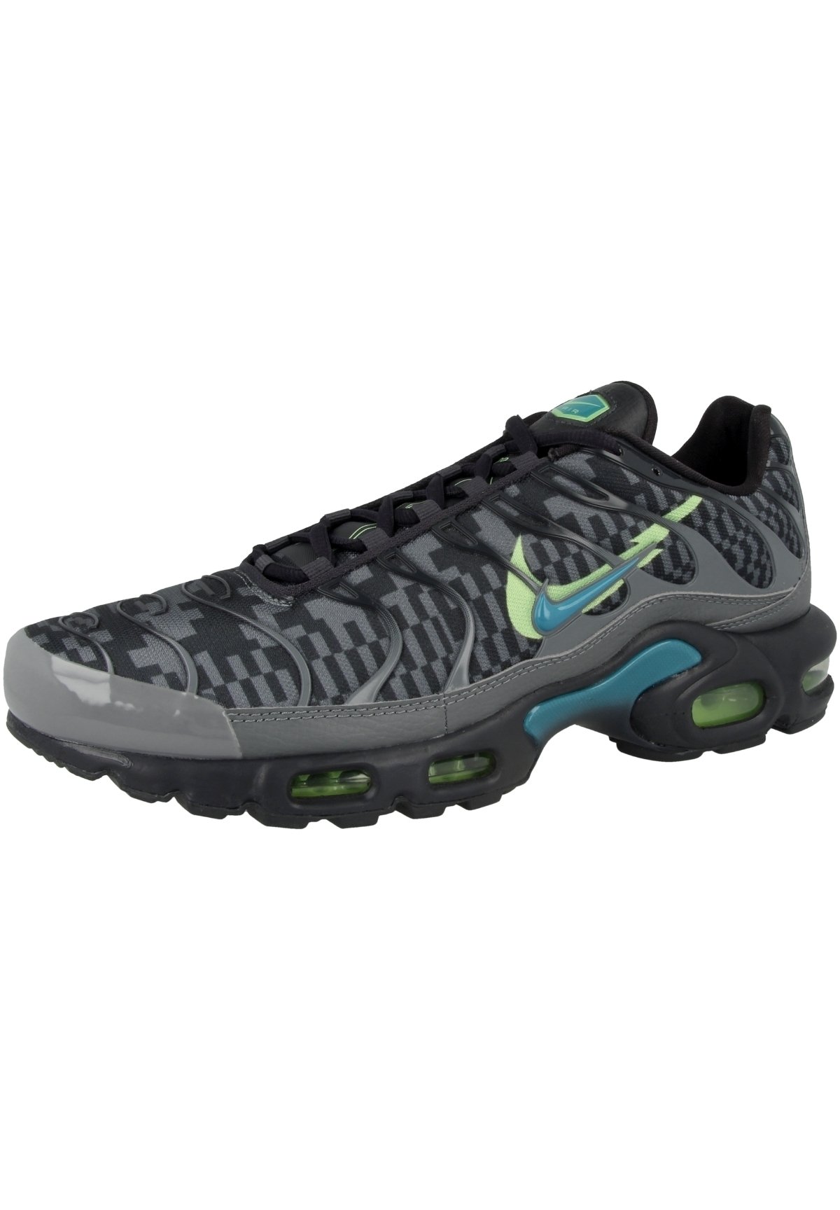 Nike Sportswear AIR MAX PLUS - Sneaker low - smoke grey-lime glow-off  noir-aquamarine/grau - Zalando.ch
