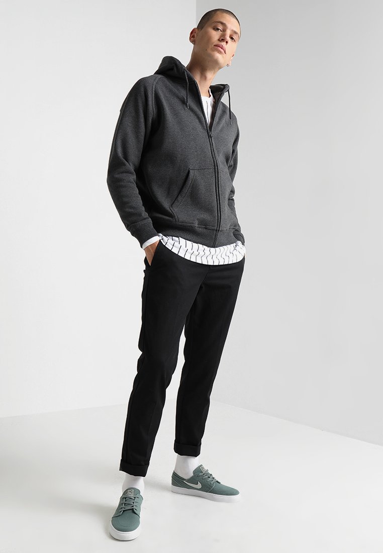 Herren Kapuzenpullover | Urban Classics ZIP HOODY Sweatjacke charcoal/dunkelgrau-meliert - XS72947 Herren Kapuzenpullover | Urban Classics ZIP HOODY Sweatjacke charcoal/dunkelgrau-meliert - XS72947