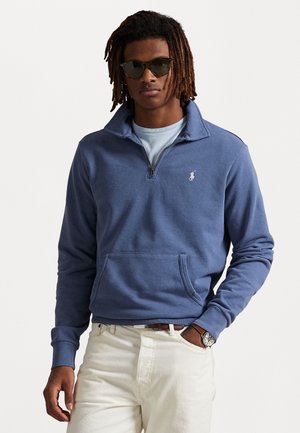 LOOPBACK FLEECE QUARTER ZIP SWEATSHIRT - Sudadera - capri blue