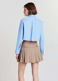Calliope CAMICIA CROP CRAVATTA - Hemdbluse - celeste