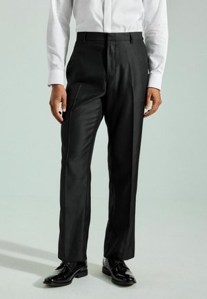 SLIM FIT - TAPE DETAIL TUXEDO - Pantaloni - black