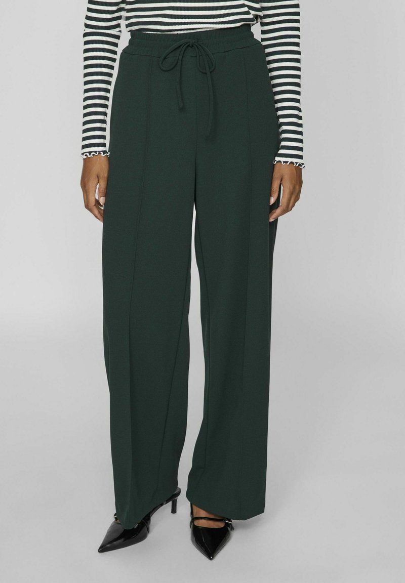 VILA VICLUA HW WIDE NOOS - Pantalones - scarab