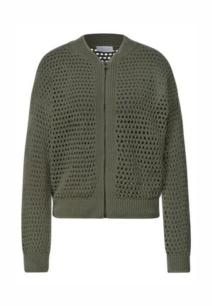 Street One Studio, CARDIGAN MIT RUNDHALS UND ZIPPER - Blouson Bomber - lichen green