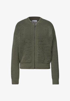 Street One Studio, CARDIGAN MIT RUNDHALS UND ZIPPER - Blouson Bomber - lichen green