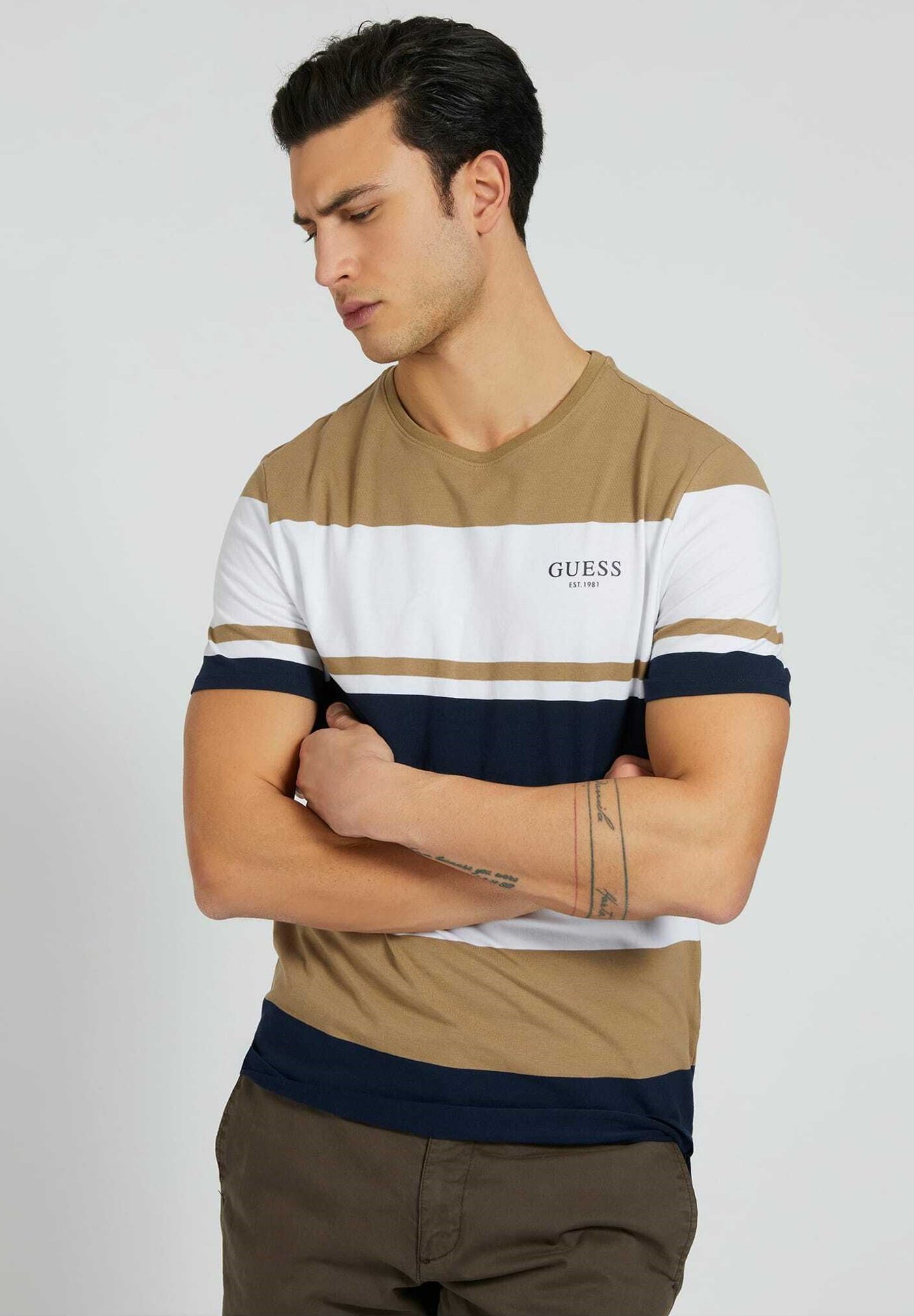 guess men's t shirt size chart