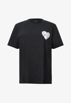 AllSaints POSTER BF TEE - T-shirt con stampa - black