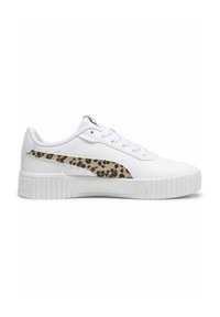 Puma CARINA 2 0 ANIMAL UPDATE - Sneakers basse - white putty gold