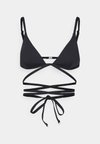 COLLECTIVE WITH WRAP AROUND STRAP - Bikini-Top - black