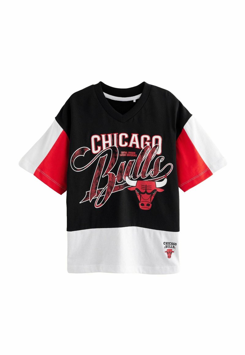 Next OVERSIZED NBA LICENSED CHICAGO BULLS - REGULAR FIT - Triko s potiskem - black red
