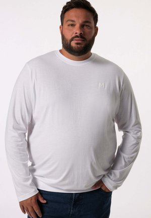 BAUCHFIT, SPEZIALSCHNITT, RUNDHALS - Sweatshirt - snow white