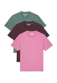 3ER MULTIPACK - T-Shirt basic - green bay red brown bubble pink