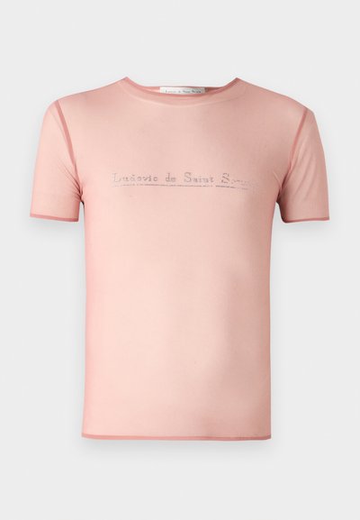 Ludovic de Saint Sernin SIMPLE SHORT SLEEVES UNISEX - Tricou cu imprimeu - pink