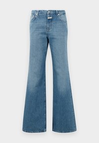 GILLAN - Flared jeans - mid blue