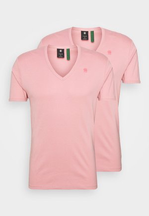 BASE V T 2 PACK - Basic T-shirt - dusty rose