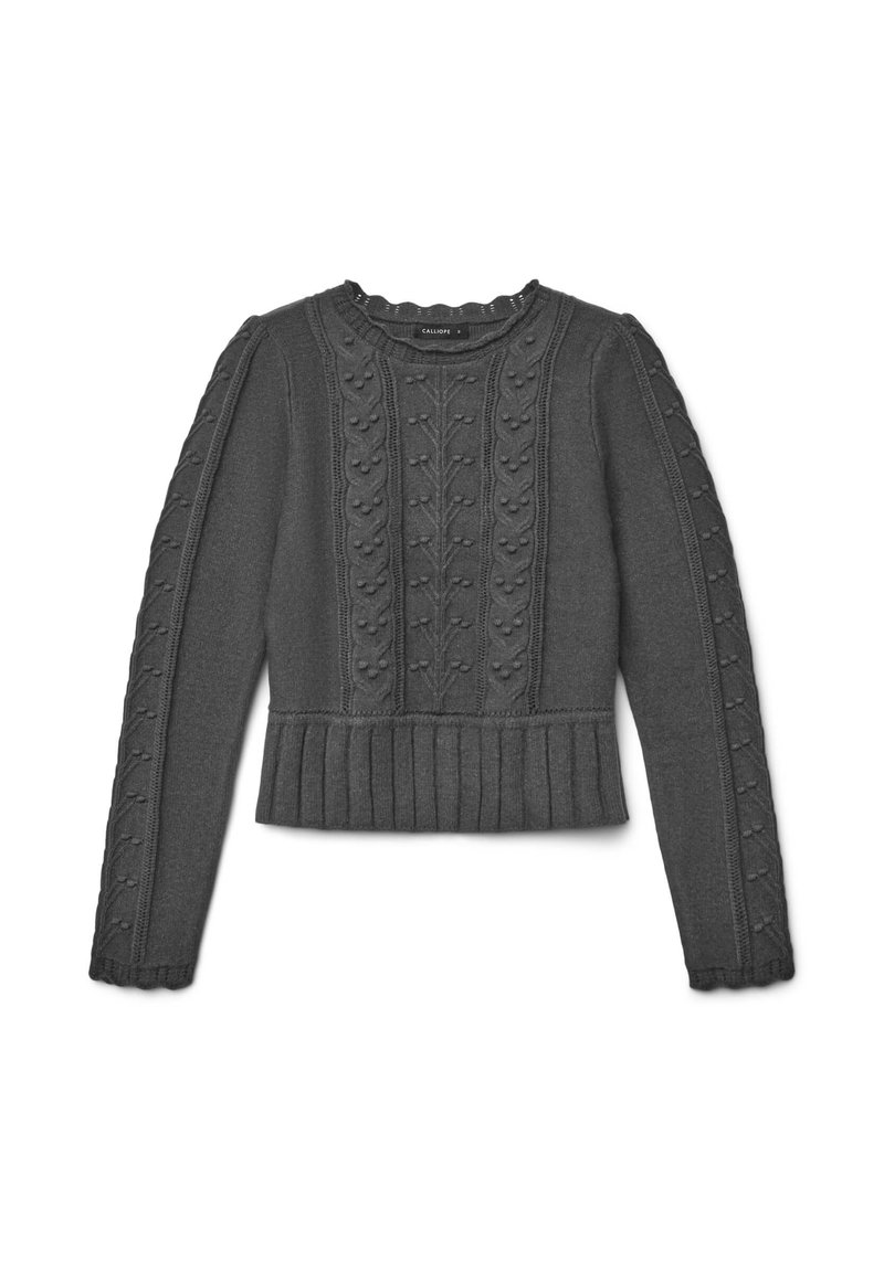 Calliope CON LAVORAZIONE - Strickpullover - grigio medio