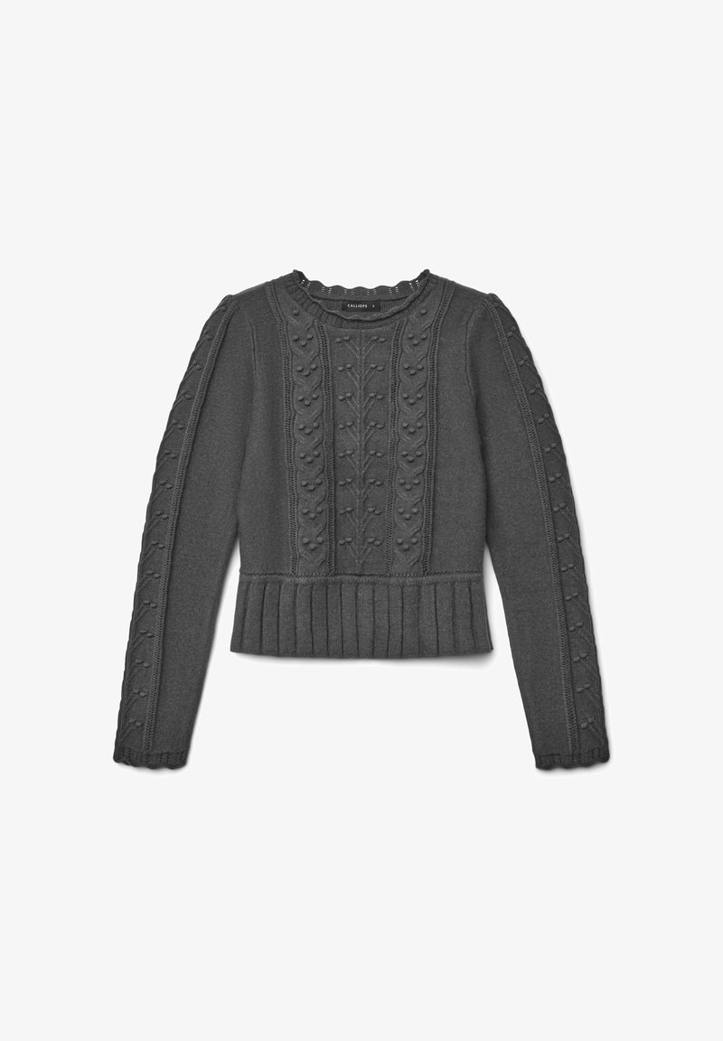 Calliope CON LAVORAZIONE - Strickpullover - grigio medio