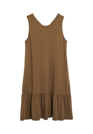 s.Oliver, KLEID - Jerseyjurk - braun