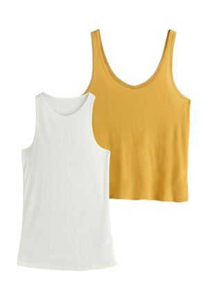 Next, REGULAR FIT - SHEER LAYERED VEST TOP  .SET - Top - yellow