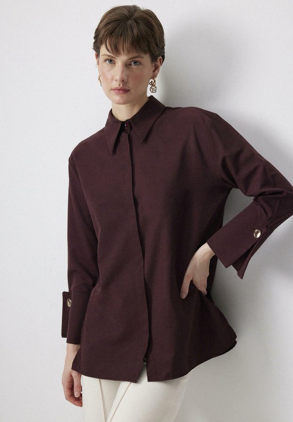 Hemdbluse - burgundy
