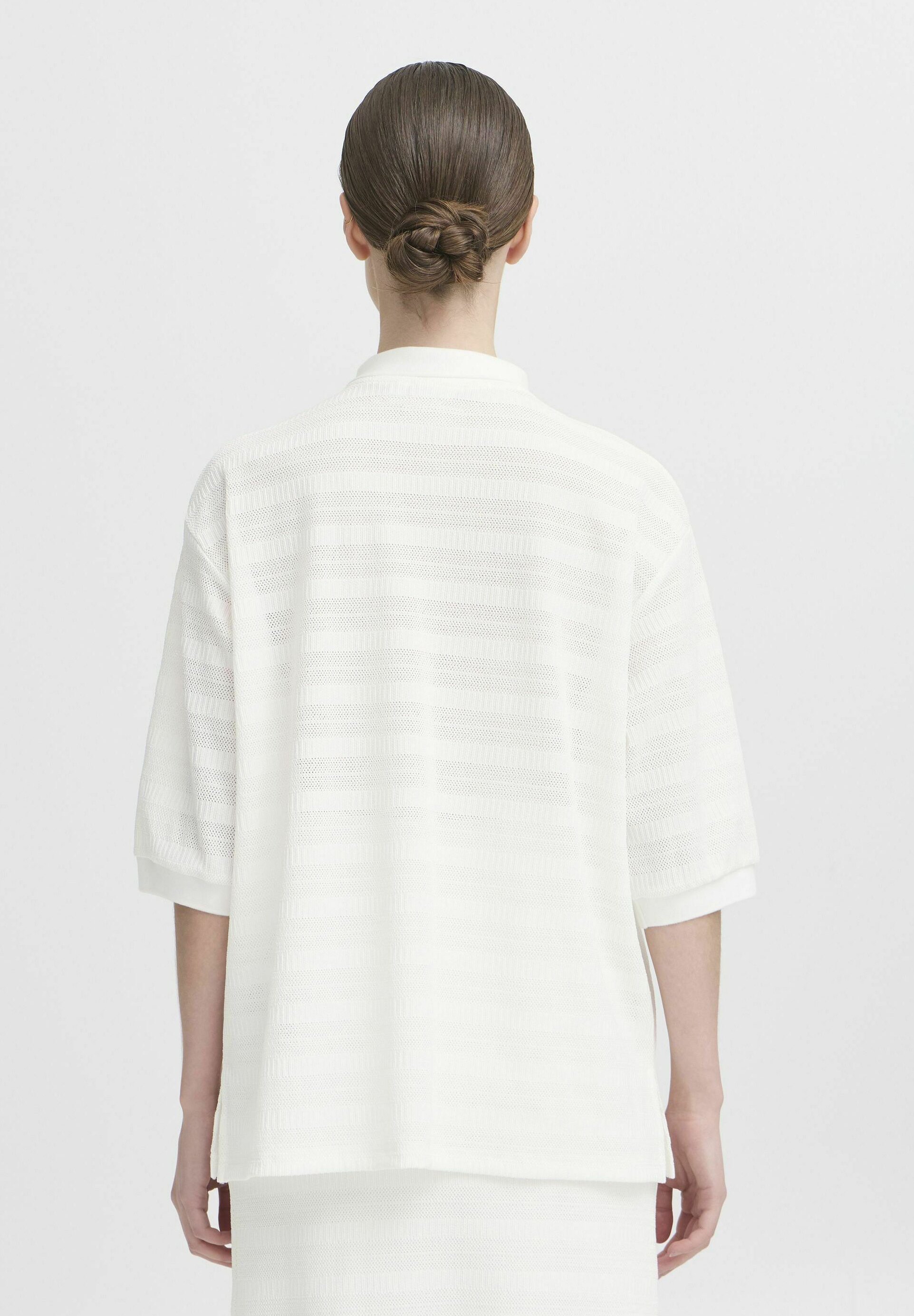 売れ筋商品|||イチ Tシャツ レディース トップス IXKNITTY - Polo shirt - cloud dancer ICHI IXKNITTY - Polo shirt - cloud dancer/white - Zalando