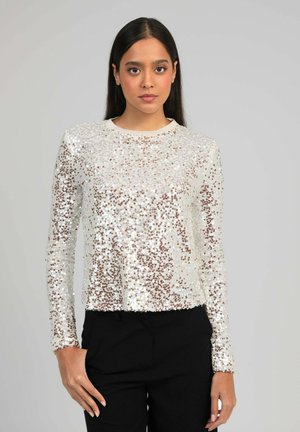 AN'GE, T-SHIRT ABELA ECRU - Blouse - ecru
