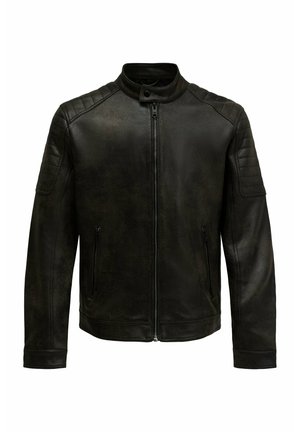 Salsa Jeans, SALSA ELBA LANGARM-SHIRTS REGULAR - Chaqueta de cuero sintético - marron