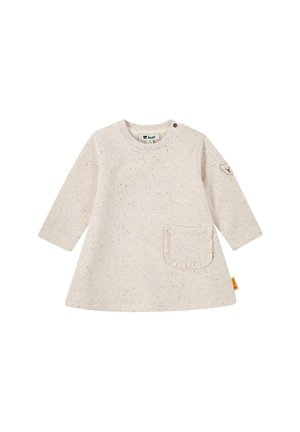 Steiff, KLEID LANGARM WINTER ADVENTURE - Strickkleid - whitecap gray melange