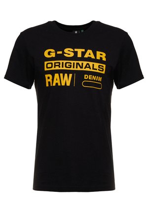 G-STAR, GRAPHIC LOGO - Camiseta estampada - dark black