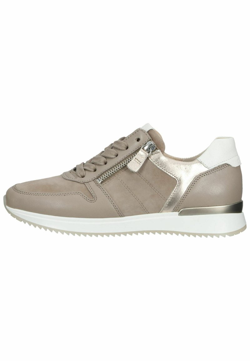 Baskets Basses Gabor Pour Femme - Confort Optimal - Textile Et Cuir - Semelle Légère
