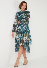 LELA REGULAR FIT - Vestido de cóctel - khaki blue