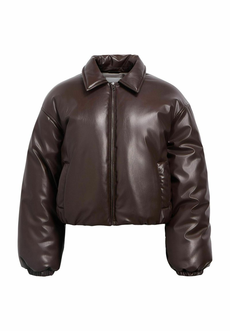 Object PUFFER BESCHICHTETE - Winter jacket - seal brown/brown - Zalando