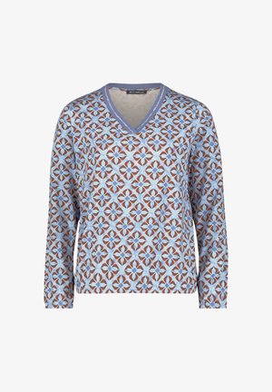 Betty Barclay, BETTY BARCLAY MIT GUMMIZUG BLUSENSHIRT - Blouse - blau braun