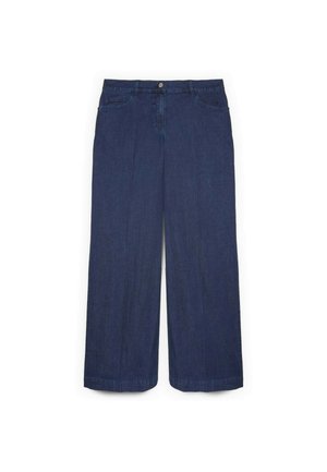 Fiorella Rubino, JEANS WIDE LEG LAVAGGIO BLU NAVY - Baggy jeans - blu