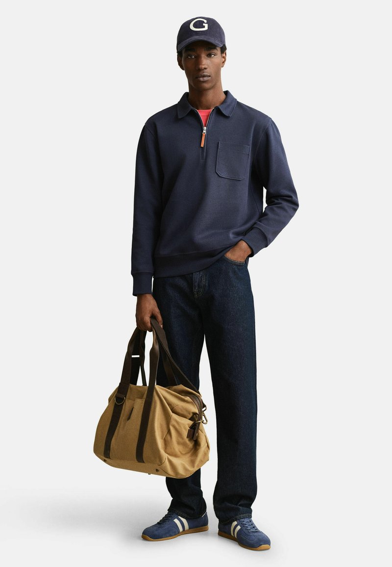 GANT PONTE DI ROMA HALF-ZIP - Mikina - evening blue