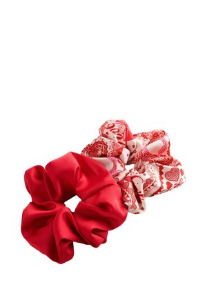 SCRUNCHIES 2 PACK - Haar-Styling-Accessoires - red valentine patchwork