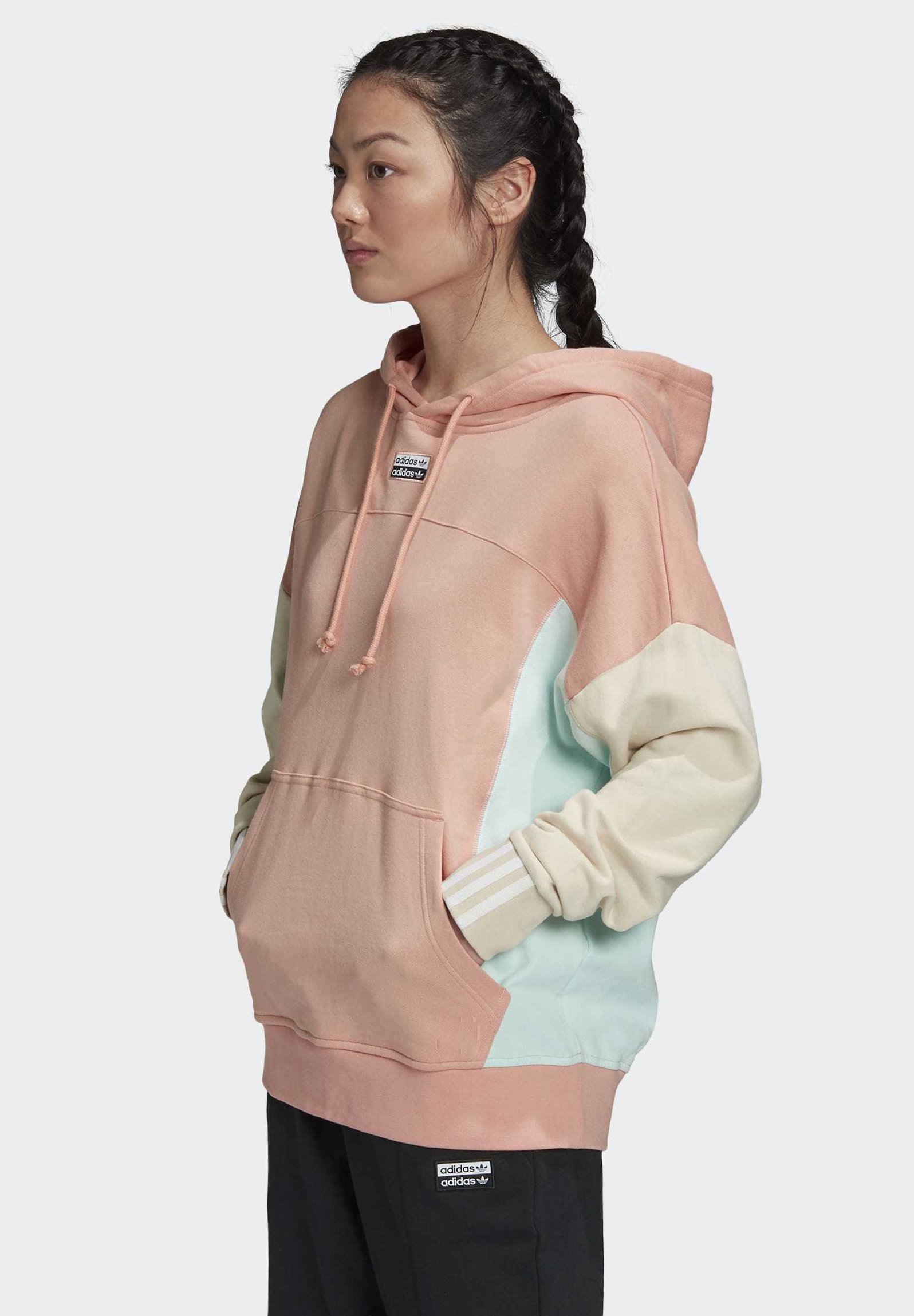adidas originals ryv sweatshirt in pink