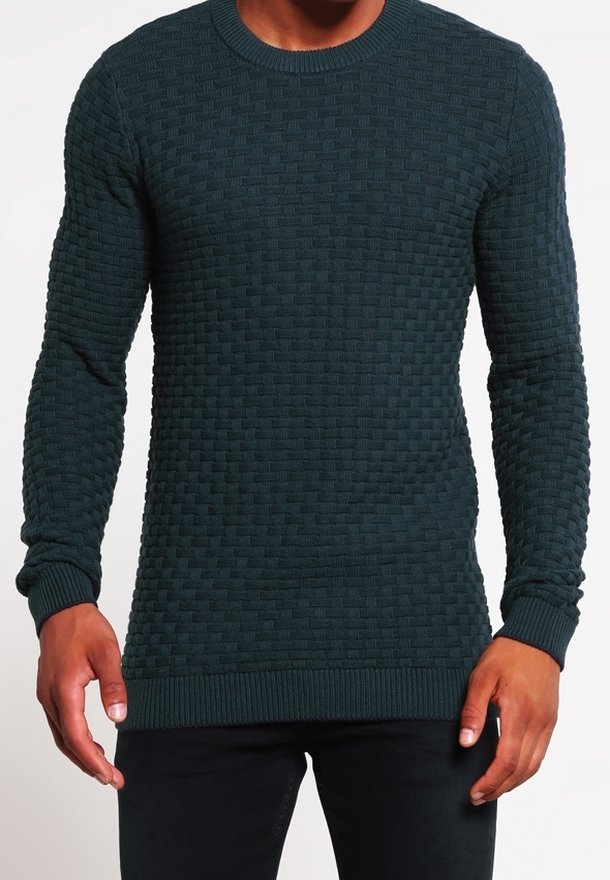 Selected Strickpullover - green