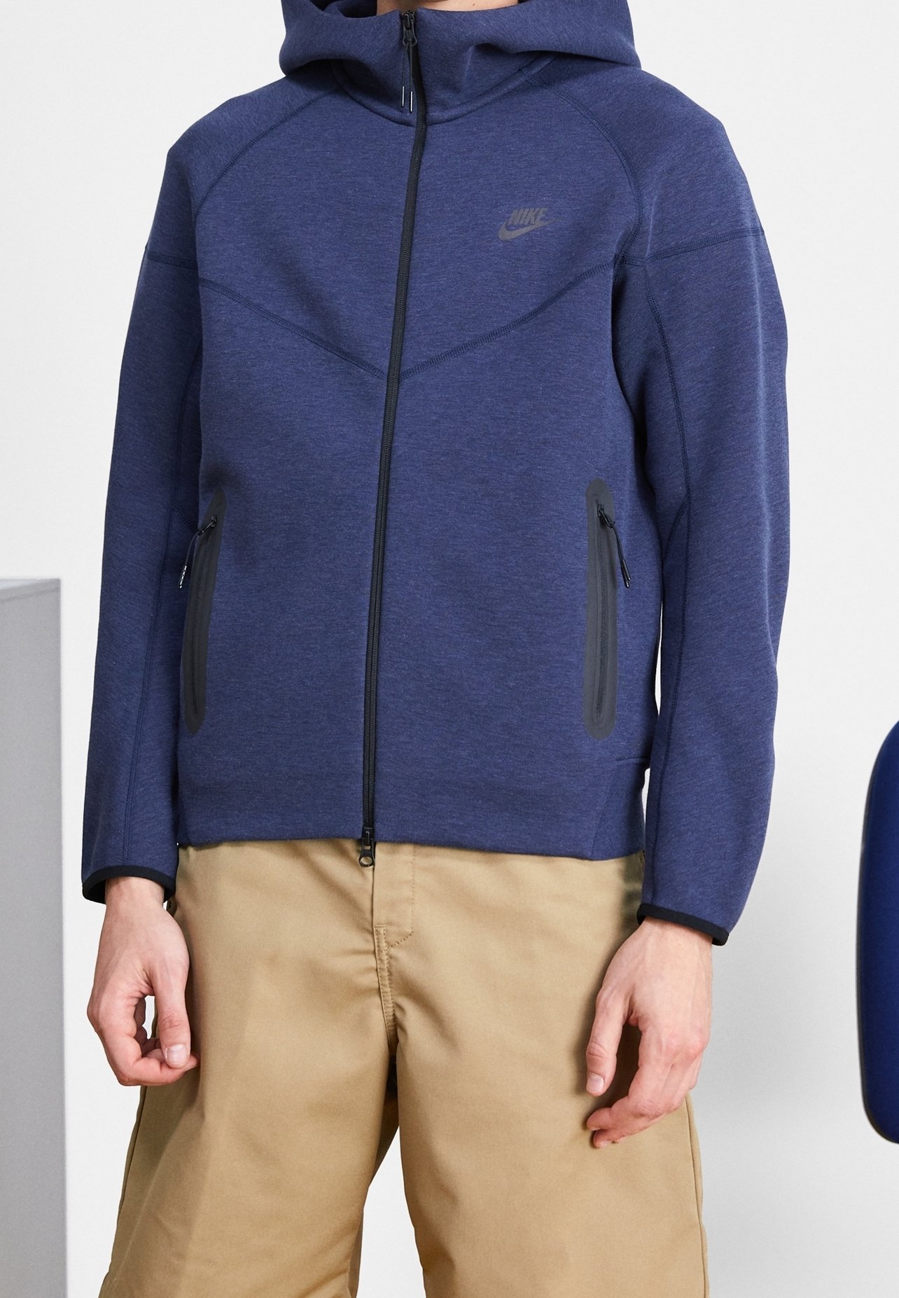 Nike Sportswear Zip-up sweatshirt - dark blue - (Pre-owned 