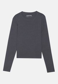 YOURTURN 2 PACK UNISEX - T-shirt à manches longues - dark grey/black