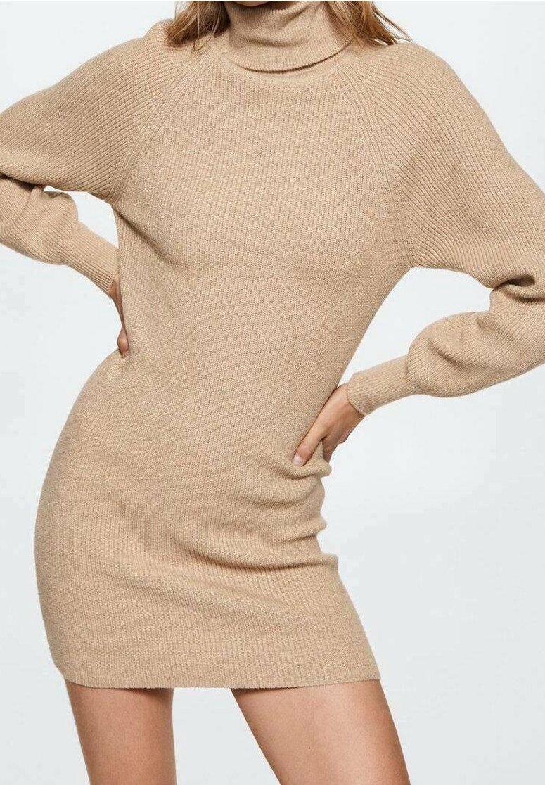 Mango Jumper dress - sand - (Pre-owned) - Zalando.ie