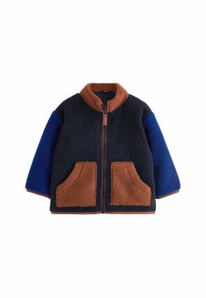 COLOURBLOCK THROUGH REGULAR FIT - Fleecejacka - blue brown