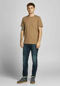 Jack & Jones JJE TEE  O-NECK  - T-shirt - bas - malt ball