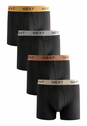 A-FRONTS FOUR PACK - Boxer briefs - black gold bronze metallic waistband