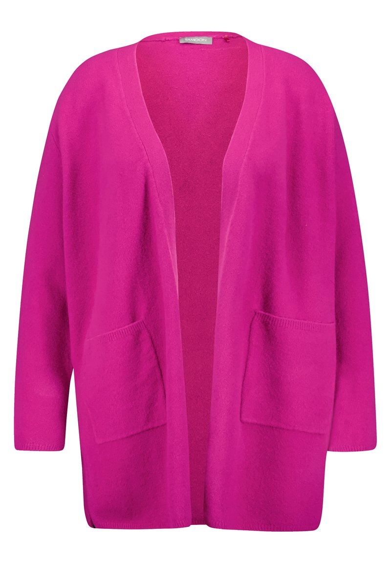 Cardigan Lang Strickjacke Pink Lang Pattern Ivko Strickjacke Lang