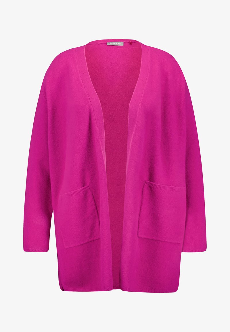 Cardigan Lang Strickjacke Pink Lang Pattern Ivko Strickjacke Lang