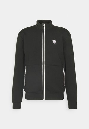 EA7 Emporio Armani Cipzáras pulóver - nero