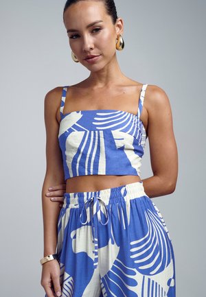 WAVE BODICE - Top - blue abstract